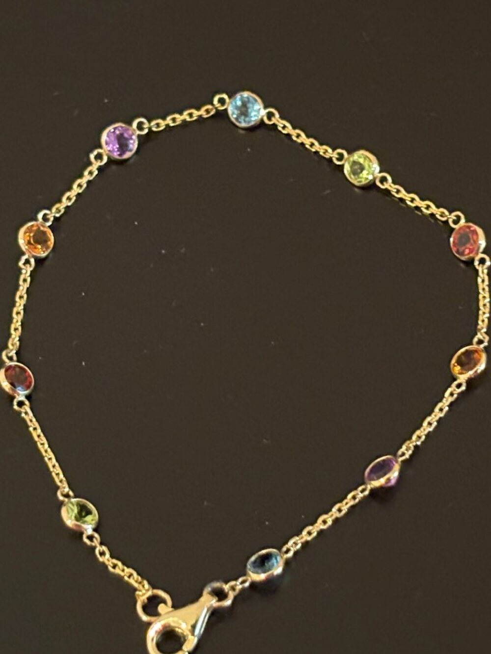 Effy Mosiac 14 Karat Yellow Gold Semi Precious Bracelet - Picture 2 of 3